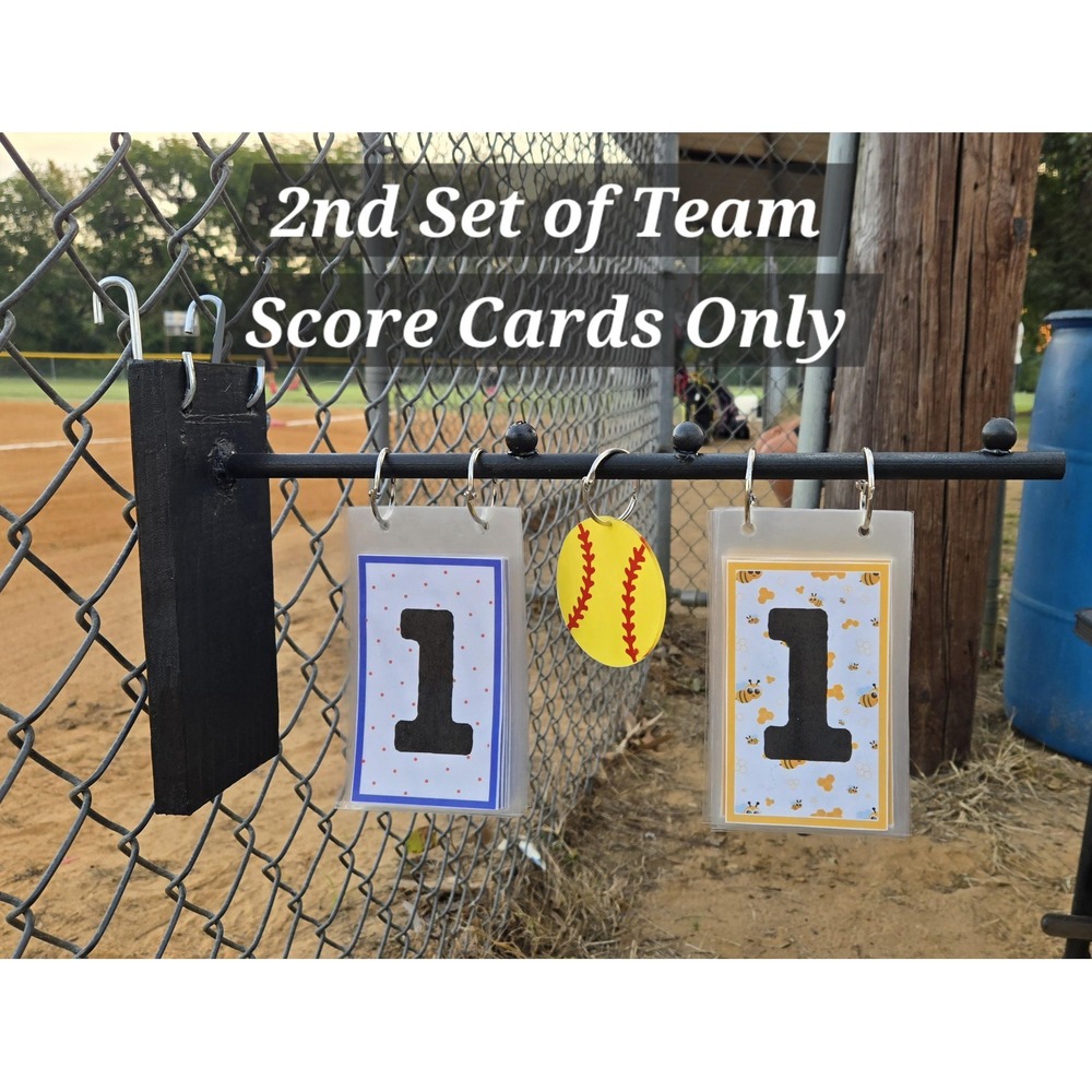 Custom Baseball Softball Scorecard Set | Team Colors, Mascot